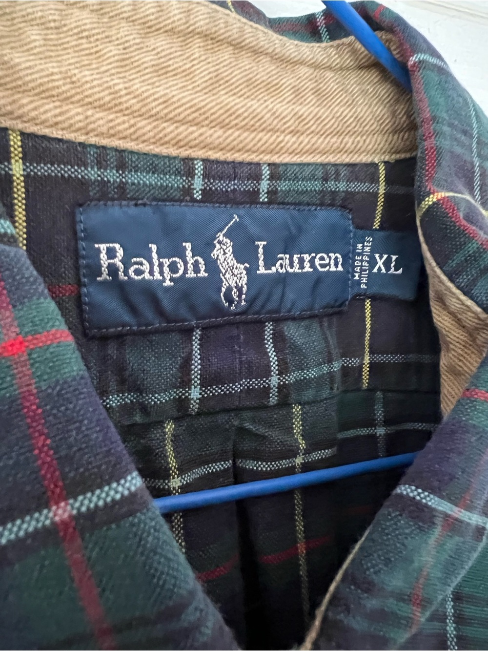 Vintage Ralph Lauren Plaid Stripe Long Sleeve Button Down Shirt Lot Of 4 XXL XL - Picture 5 of 10